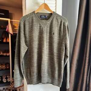 Ralph Lauren Men's Olive Crewneck Sweater